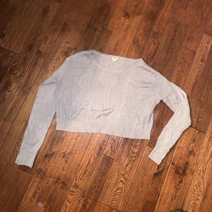 Garage cropped knit sweater